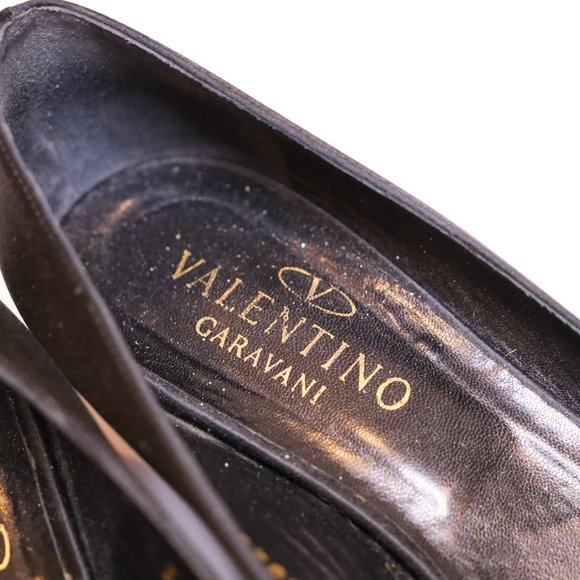 Valentino Satin Kitten Heels Sz 8.5 - Picture 4 of 8